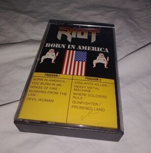 Vintage Riot Born In America Music Cassette Tape 1983 Quality Records